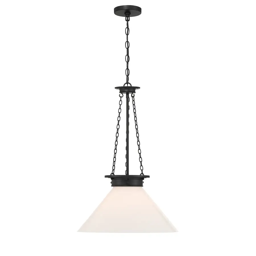 Myers 1-Light Pendant in Matte Black - Image 1