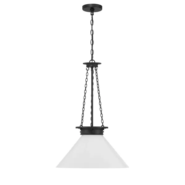 Myers 1-Light Pendant in Matte Black - Image 2