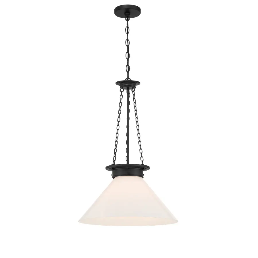 Myers 1-Light Pendant in Matte Black - Image 3