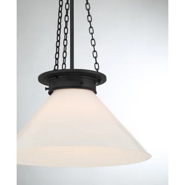 Myers 1-Light Pendant in Matte Black - Image 6
