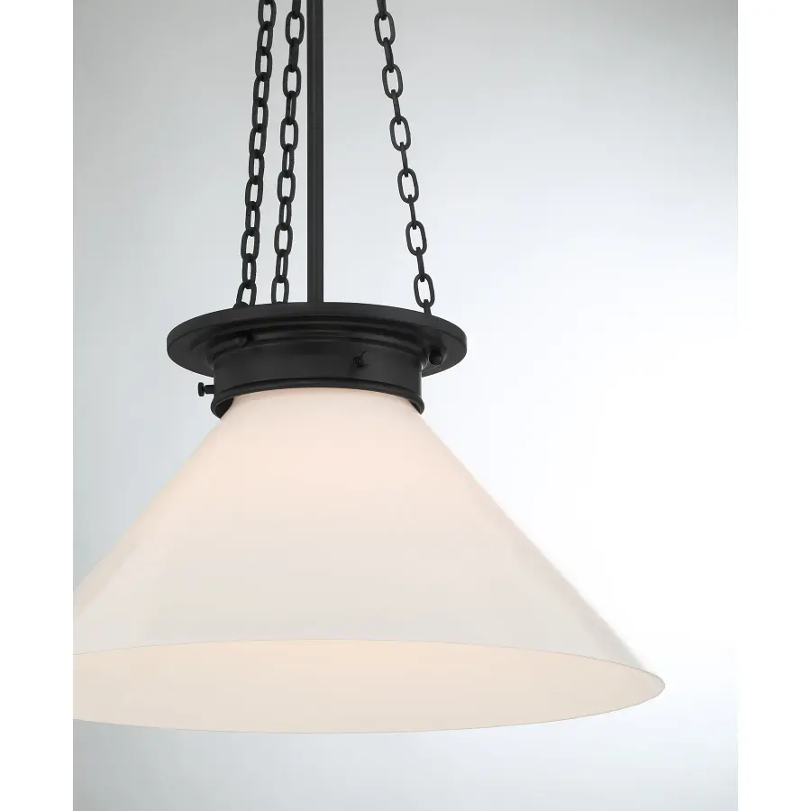 Myers 1-Light Pendant in Matte Black - Image 6