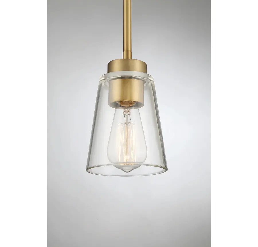 Calhoun 1-Light Mini-Pendant in Warm Brass - Image 5