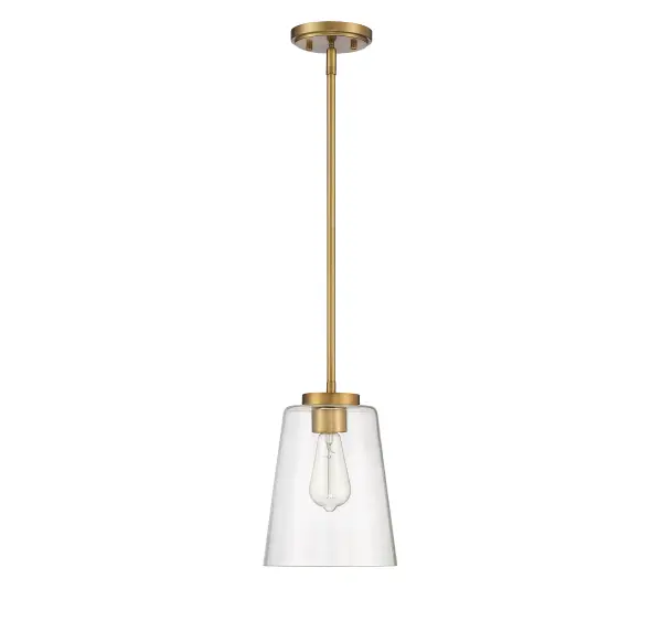 Calhoun 1-Light Pendant in Warm Brass - Image 2