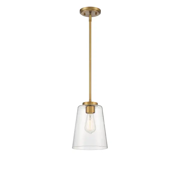 Calhoun 1-Light Pendant in Warm Brass - Image 3