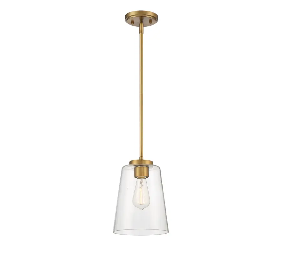 Calhoun 1-Light Pendant in Warm Brass - Image 3