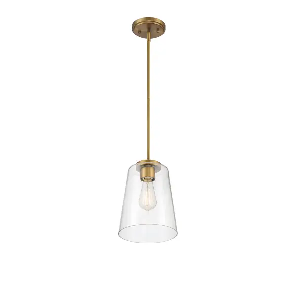 Calhoun 1-Light Pendant in Warm Brass - Image 4