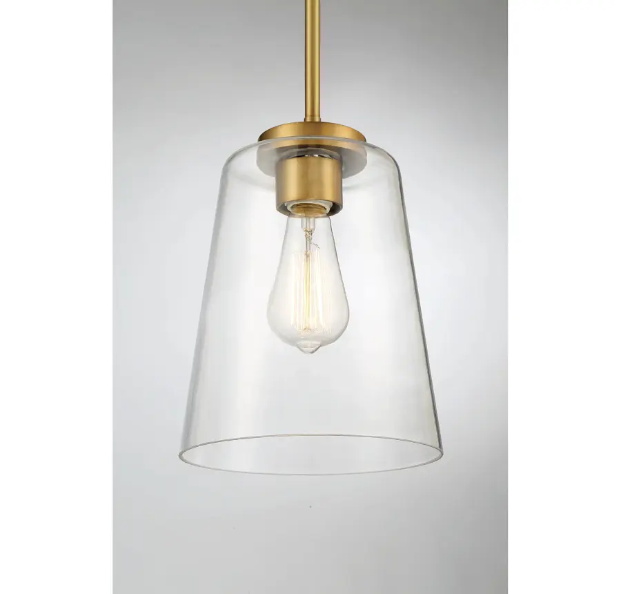 Calhoun 1-Light Pendant in Warm Brass - Image 5