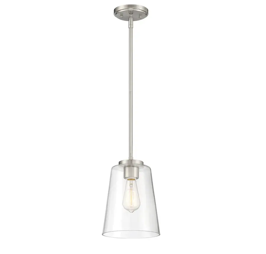 Calhoun One Light Mini-Pendant in Satin Nickel - Image 3