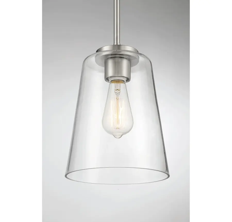 Calhoun One Light Mini-Pendant in Satin Nickel - Image 5