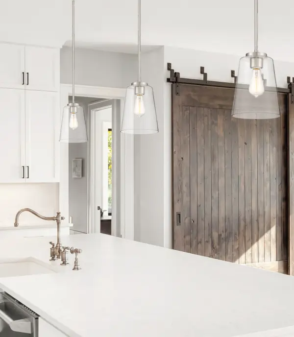 Calhoun One Light Mini-Pendant in Satin Nickel - Image 6