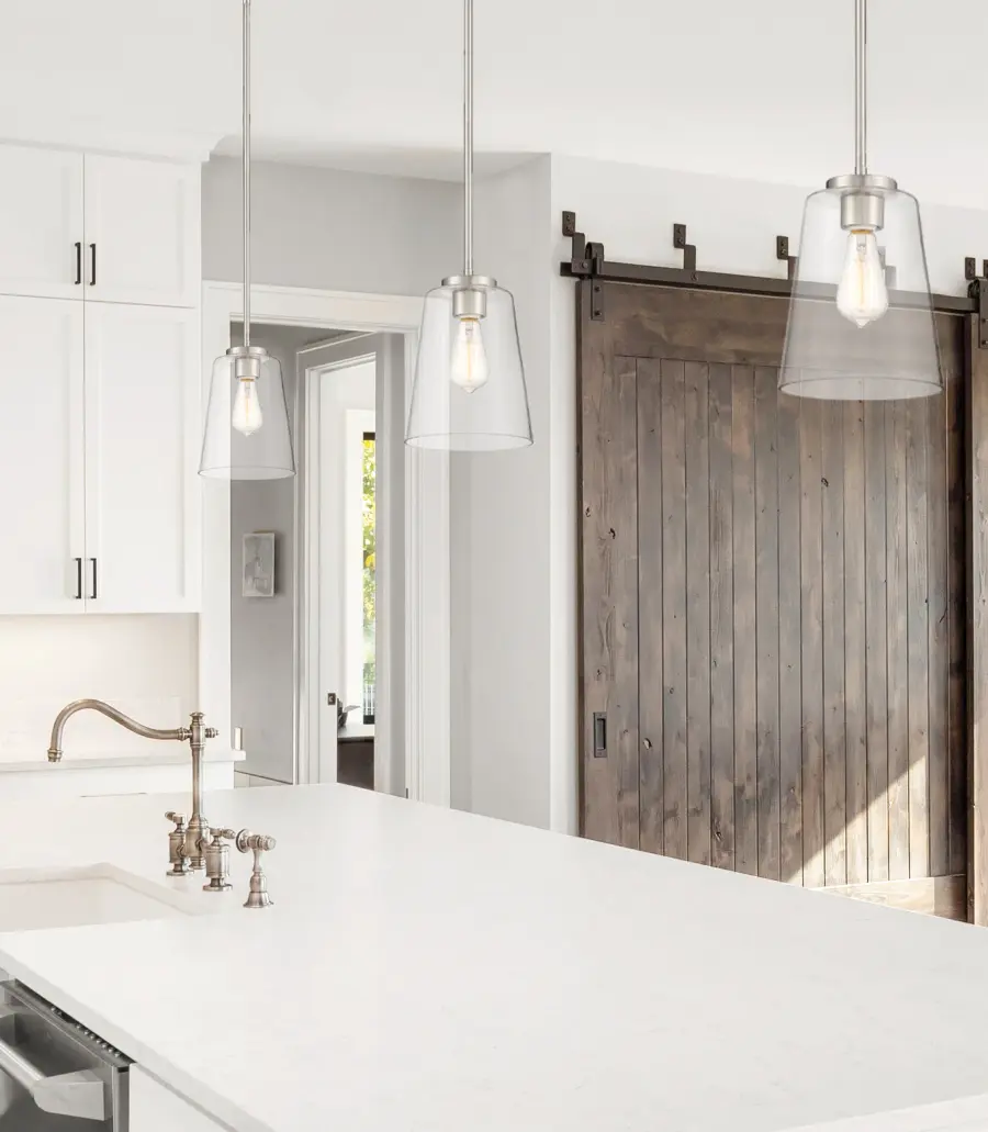 Calhoun One Light Mini-Pendant in Satin Nickel - Image 6