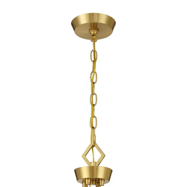 Rivage Four Light Pendant in Warm Brass - Image 7