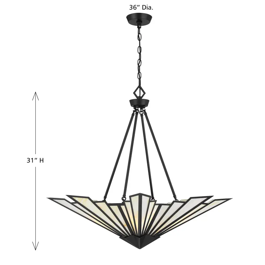 Rivage 4-Light Pendant in Matte Black - Image 8