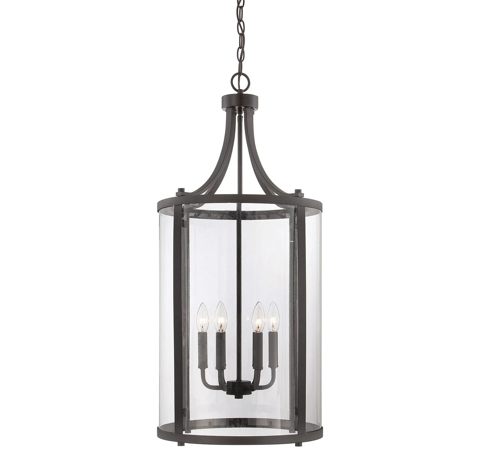 Penrose 6-Light Foyer Lantern in English Bronze