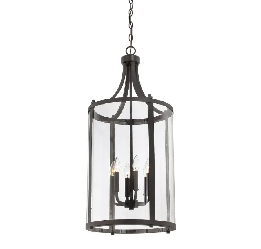 Penrose 6-Light Foyer Lantern in English Bronze - Image 3
