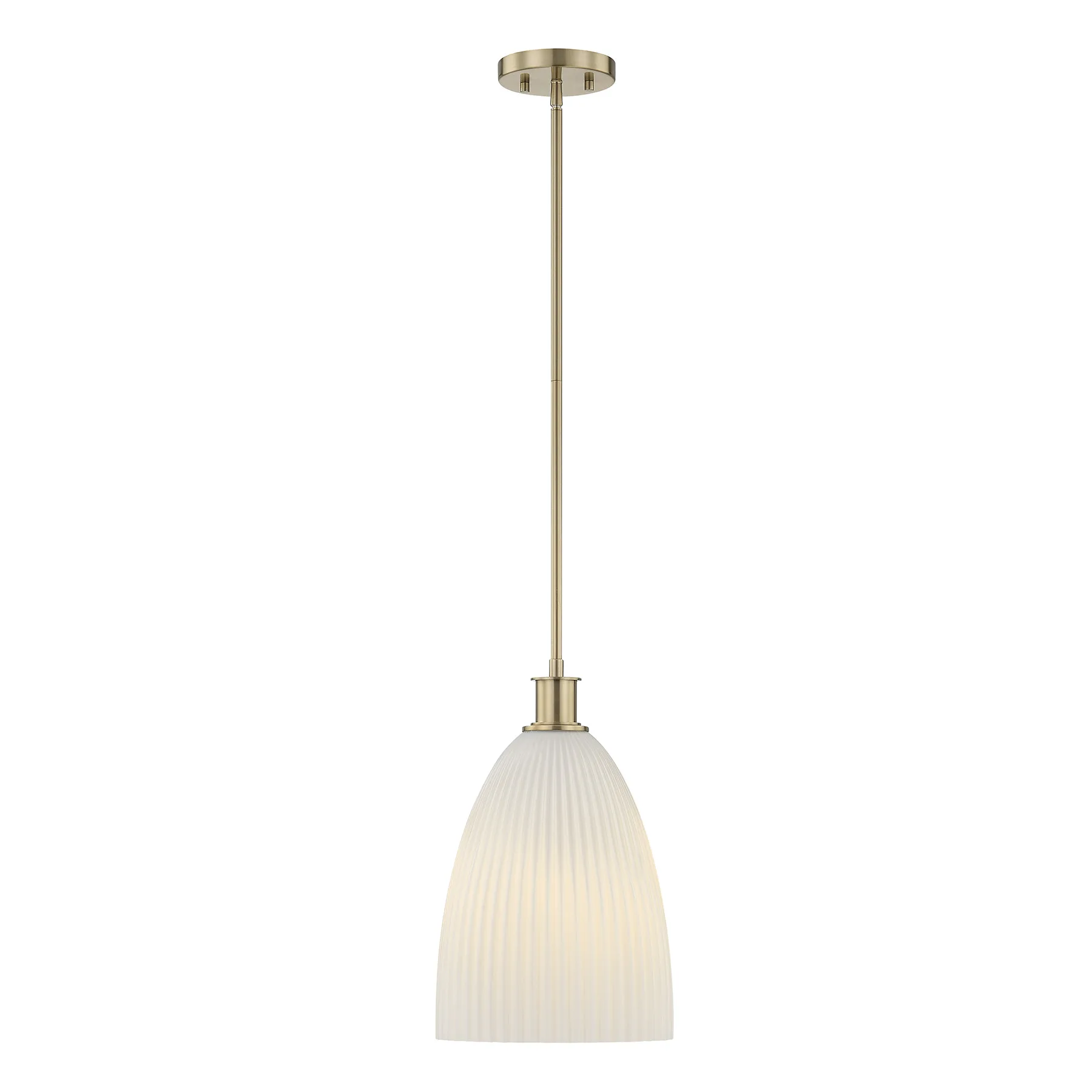 Baldwin One Light Pendant in Noble Brass