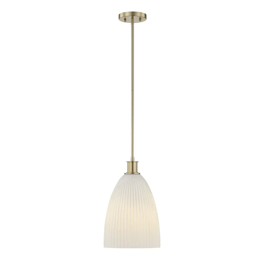 Baldwin 1-Light Pendant in Noble Brass - Image 1