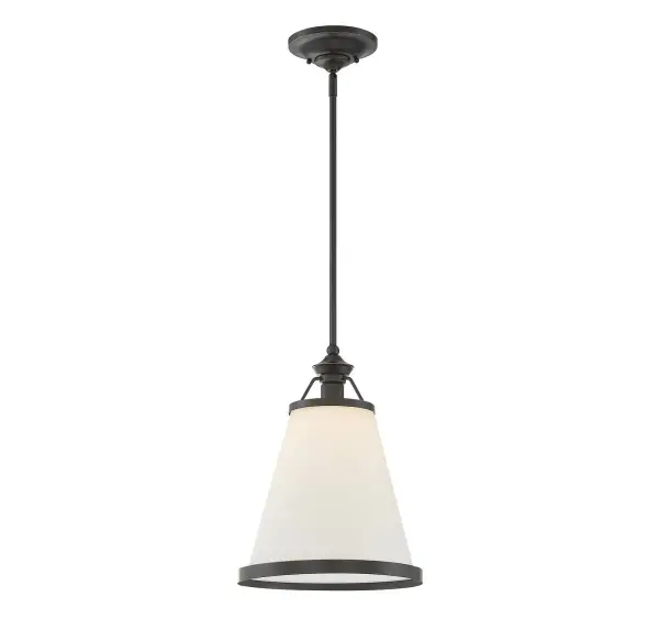 The Ashmont pendant delivers versatile style with its white opal glass shade and classic bronze finish. Perfect for spaces needing warm, diffused light, it adapts to both traditional and transitional interiors.