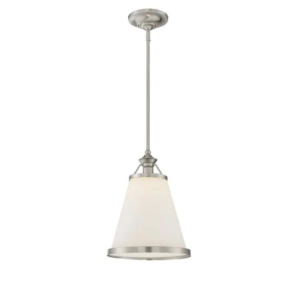 Ashmont 1-Light Pendant in Satin Nickel