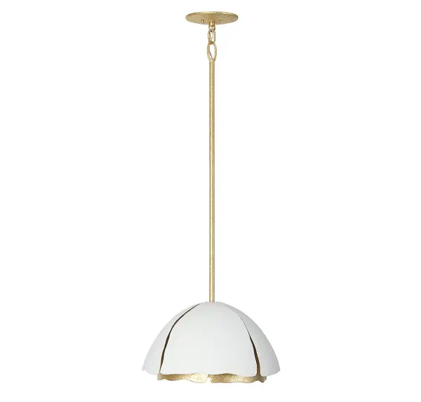 Brewster 3-Light Pendant in Cavalier Gold with Royal White - Image 3