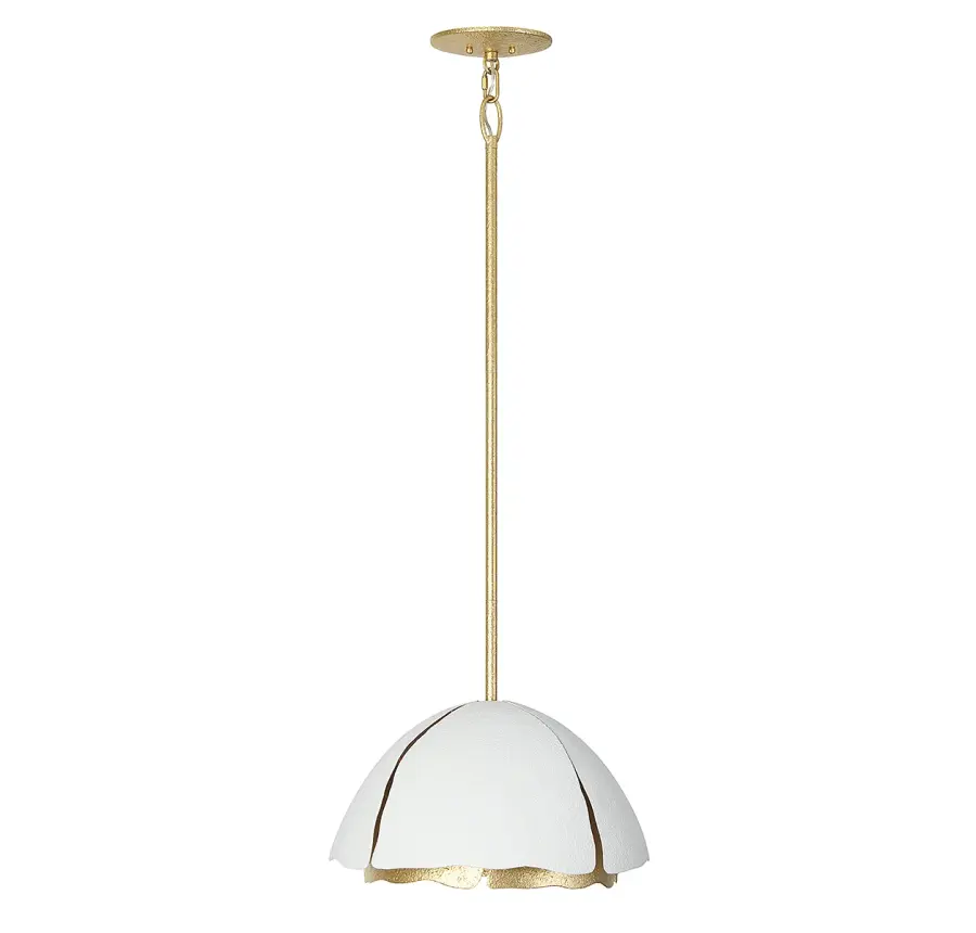 Brewster 3-Light Pendant in Cavalier Gold with Royal White - Image 3