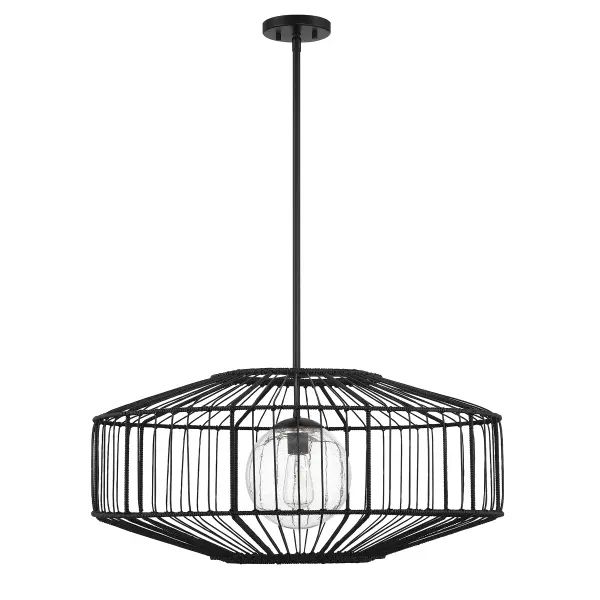 Marcy 1-Light Pendant in Matte Black - Image 2