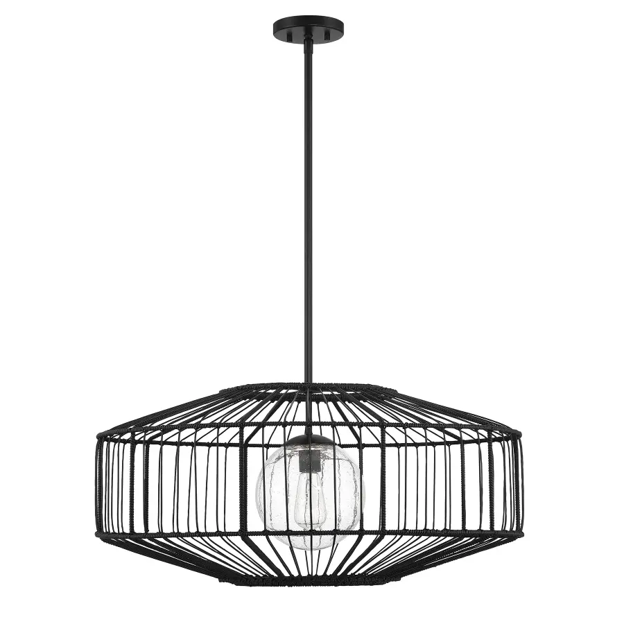 Marcy 1-Light Pendant in Matte Black - Image 2