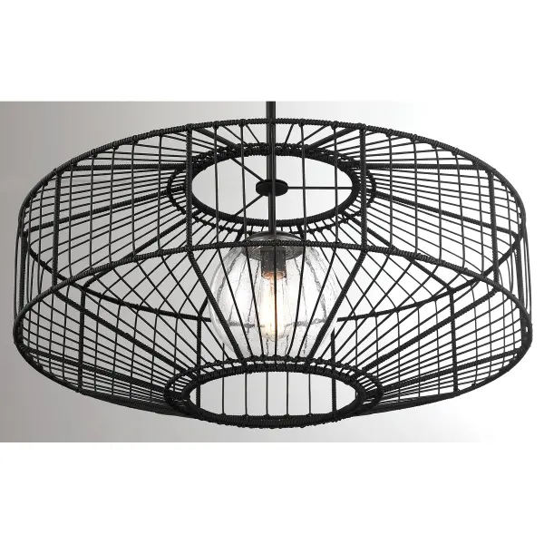 Marcy 1-Light Pendant in Matte Black - Image 5