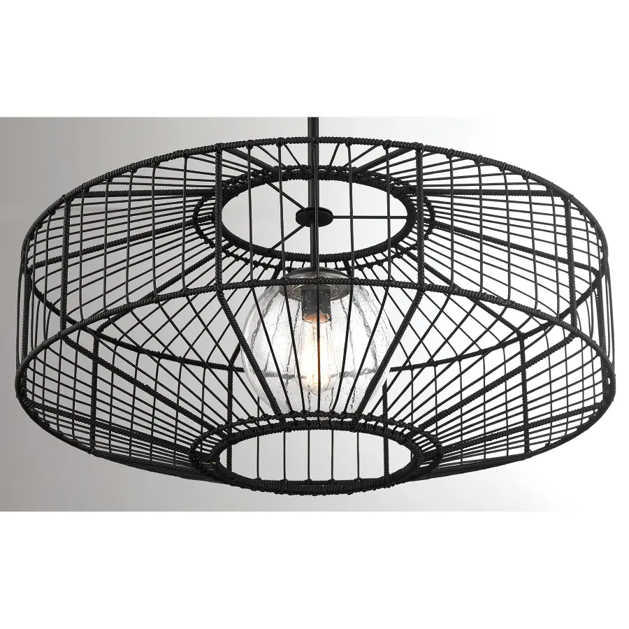 Marcy 1-Light Pendant in Matte Black - Image 5