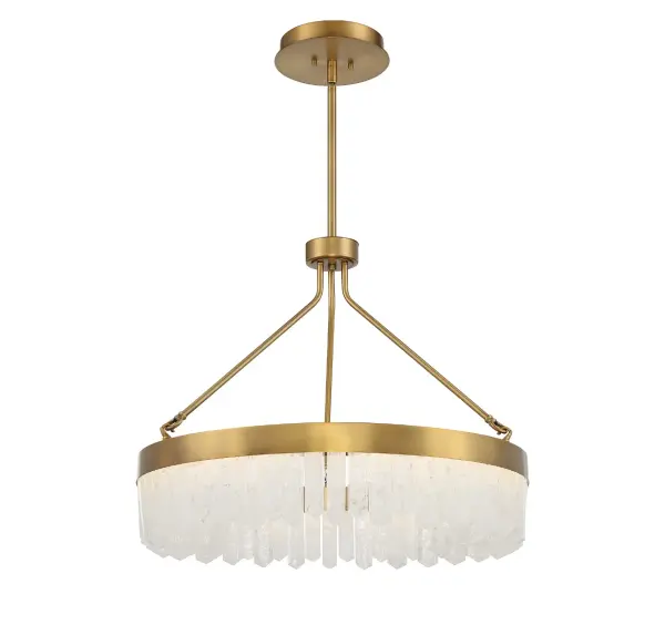 Landon LED Pendant in Warm Brass - Image 3
