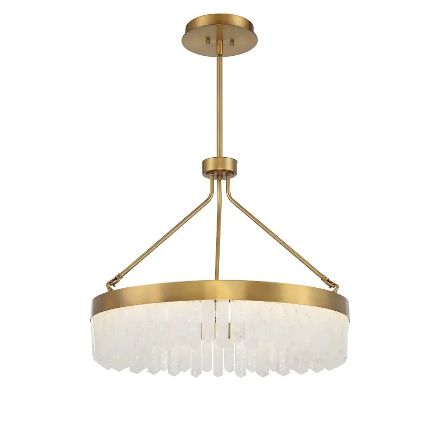 Landon LED Pendant in Warm Brass - Image 3