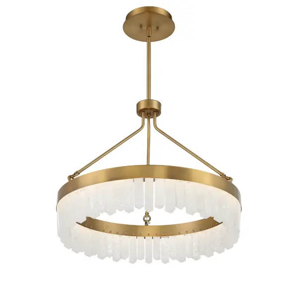 Landon LED Pendant in Warm Brass - Image 4