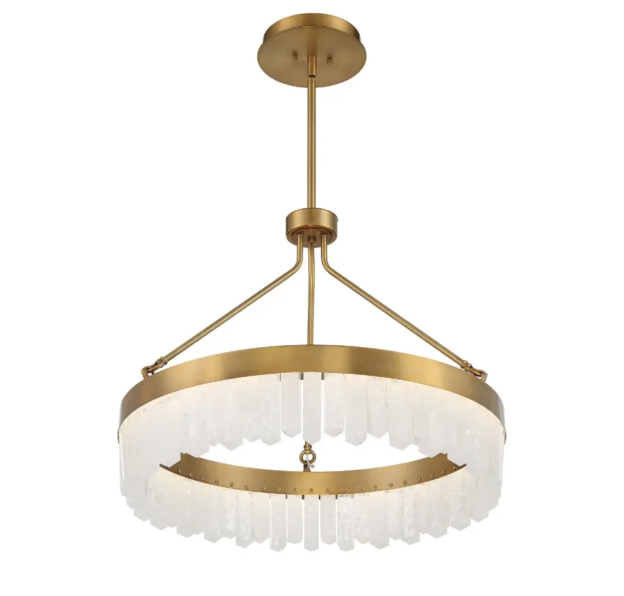 Landon LED Pendant in Warm Brass - Image 4