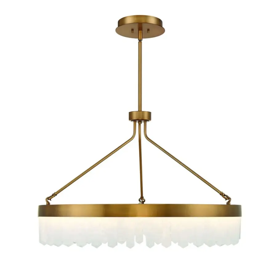 Landon LED Pendant in Warm Brass - Image 1