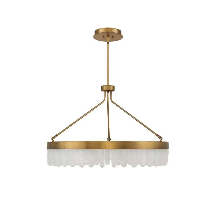 Landon LED Pendant in Warm Brass - Image 2