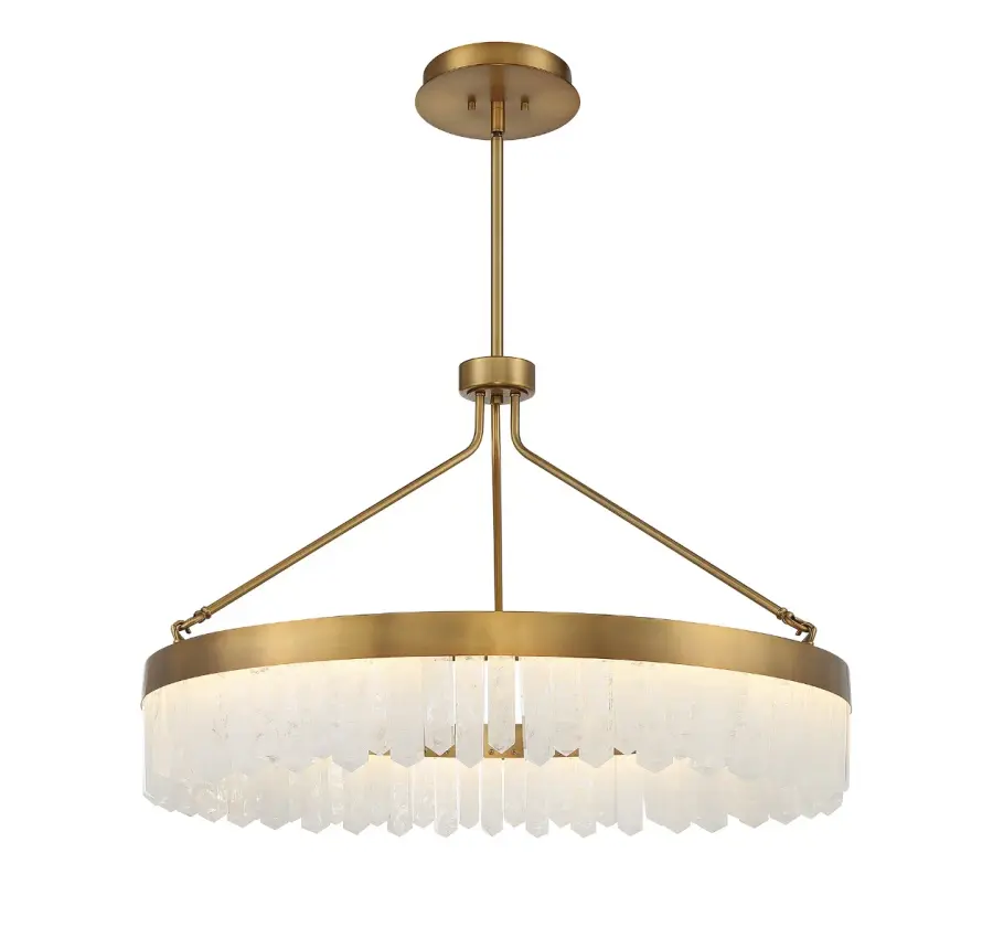 Landon LED Pendant in Warm Brass - Image 3
