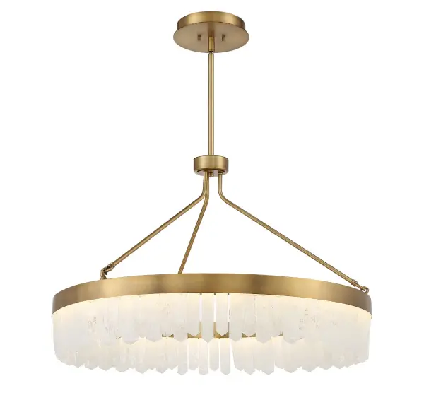 Landon LED Pendant in Warm Brass - Image 5