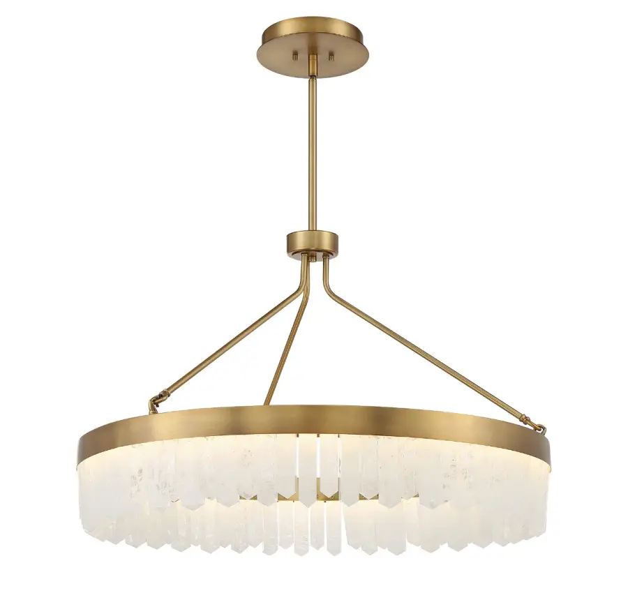 Landon LED Pendant in Warm Brass - Image 5