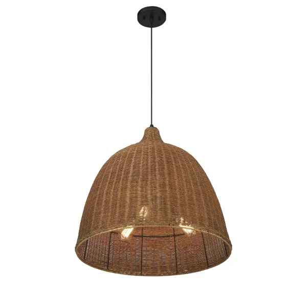 Macra 3-Light Pendant in Café - Image 4