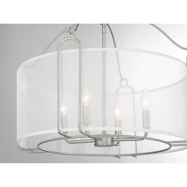 Ashlay 4-Light Pendant in Satin Nickel - Image 7