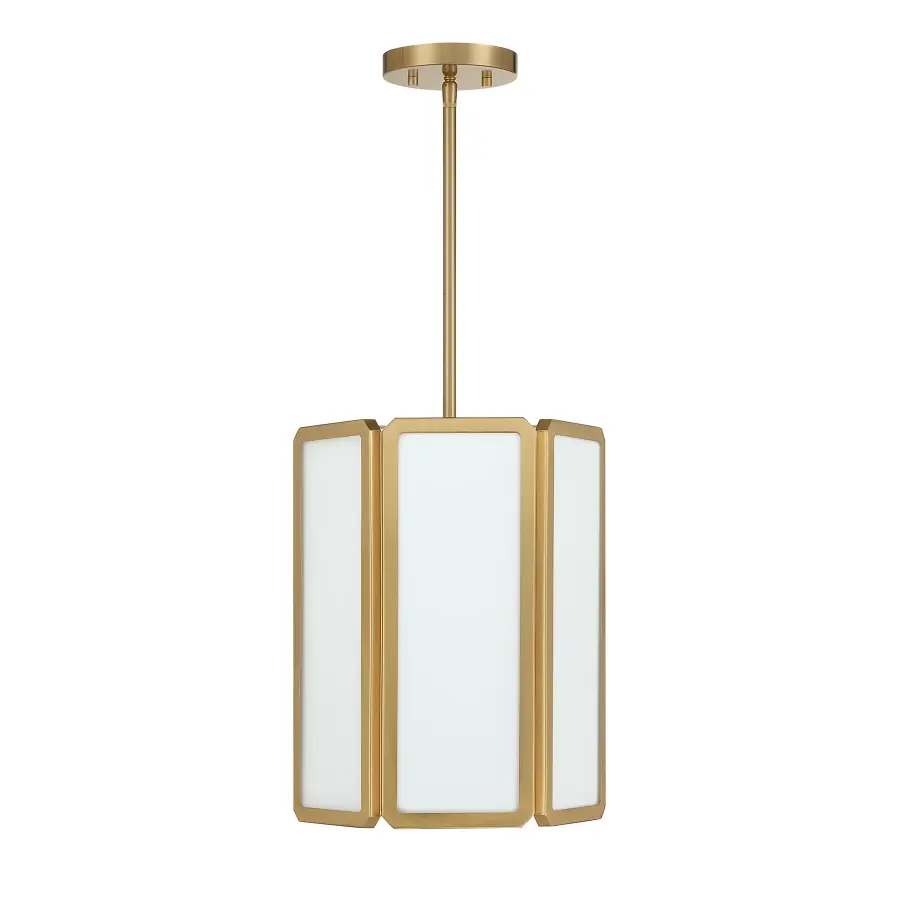 Leeds 3-Light Pendant in Warm Brass - Image 2