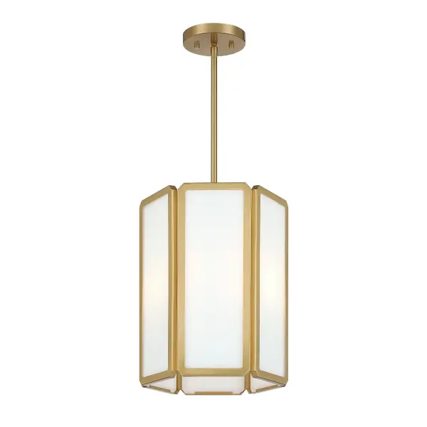 Leeds 3-Light Pendant in Warm Brass - Image 3