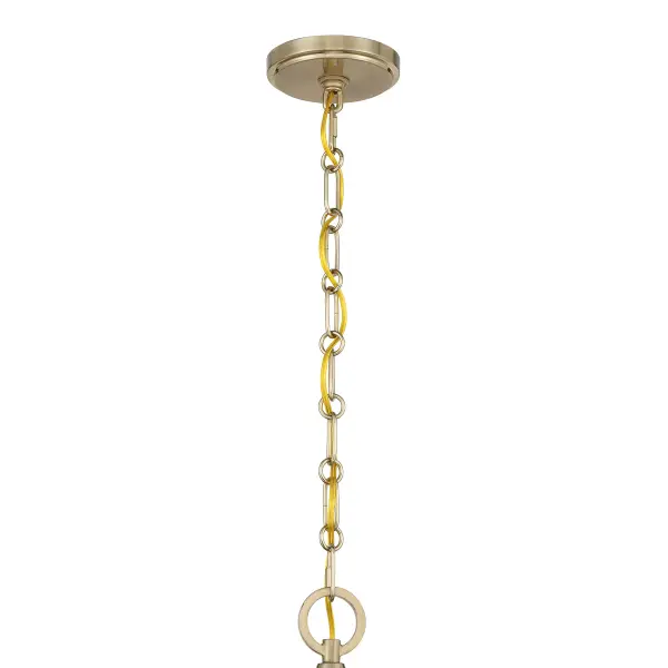 Monterey 4-Light Pendant in Matte Black and Warm Brass - Image 5