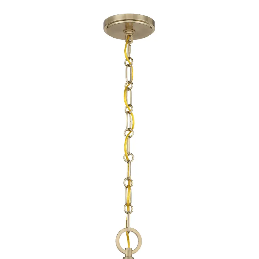 Monterey 4-Light Pendant in Matte Black and Warm Brass - Image 5