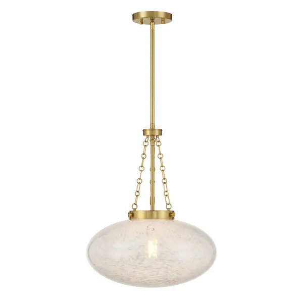 The Willow pendant combines vintage charm with transitional versatility. Its mesmerizing oval cloud glass shade diffuses light beautifully while the warm brass finish adds sophisticated warmth to any space.