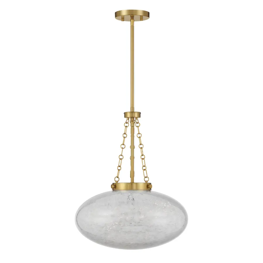 Willow One Light Pendant in Warm Brass - Image 2