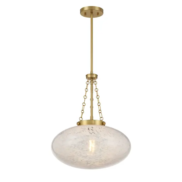 Willow One Light Pendant in Warm Brass - Image 3