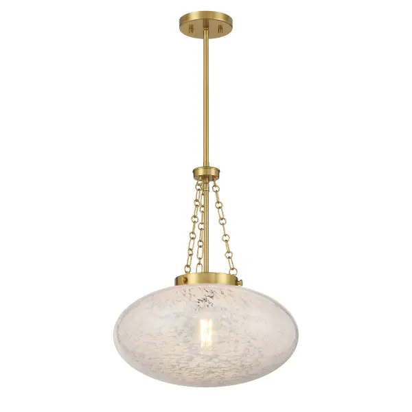 Willow One Light Pendant in Warm Brass - Image 5