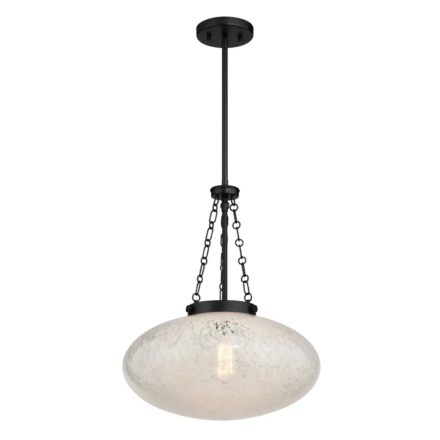 Willow 1-Light Pendant in Matte Black - Image 3