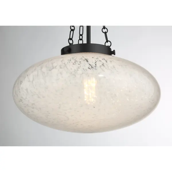 Willow 1-Light Pendant in Matte Black - Image 6